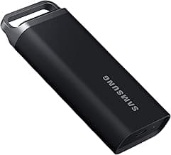 Samsung T5 EVO Portable SSD 4TB, USB 3.2 Gen 1 External Solid State Drive, Seq. Read Speeds Up to 460MB/s for Gaming and Content Creation, MU-PH4T0S/AM, Black
