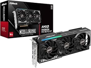 Radeon RX 9070 XT Challenger 16GB OC Graphics Card - AMD RDNA 4 Architecture, 2970 MHz Boost Clock, 16GB GDDR6, PCIe 5.0, DisplayPort 2.1a, HDMI 2.1b, Triple Fan Cooling 800W