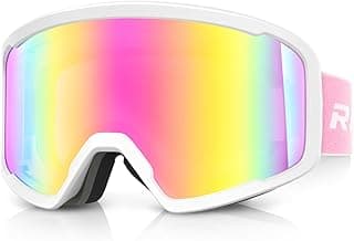 Ski/Snowboard Goggles for Men Women, OTG Snow Goggles Anti Fog 100% UV Protection Snowboarding Goggles