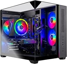 Skytech Gaming Crystal Gaming PC, AMD Ryzen 5 5500 3.6GHz, NVIDIA RTX 5050 8GB, 1TB NVMe SSD, 16GB DDR4 RAM 3200, 650W Gold PSU, Wi-Fi, Win 11, Desktop