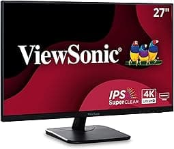 ViewSonic VA2456A-MHD 24 Inch IPS 1080p Monitor with 120Hz, Eye Care, HDMI, DisplayPort, and VGA Inputs for Home and Office