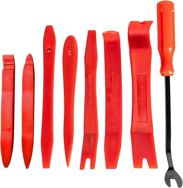 Auto Trim Removal Tool Set (No Scratch Plastic Pry Tool Kit) - Auto Trim Tool Kit Car Tools, Easy Door Panel Removal Tool, Fastener Removal, Clip, Molding, Dashboards, Interior Trim Tools