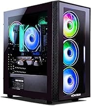 NOVATECH Phantom 2.0 - Prebuilt Gaming PC Desktop Computer - RX580 - Intel Xeon i7 3.5GHz - 16GB RAM - 512GB M.2 SSD, Win 11 Pro - Gaming Computer Tower - Pre Built PC Gameing - 1 Year Warranty