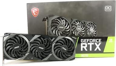 MSI Gaming GeForce RTX 3070 8GB GDRR6 256-Bit HDMI/DP TORX Fan 3.0 Ampere Architecture OC Graphics Card (RTX 3070 Ventus 3X OC) (Renewed)
