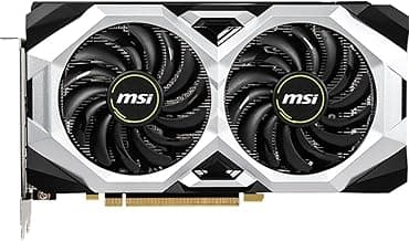 msi Gaming GeForce RTX 2060 6GB GDRR6 192-bit HDMI/DP 1710 MHz Boost Clock Ray Tracing Turing Architecture VR Ready Graphics Card (RTX 2060 Ventus GP OC)
