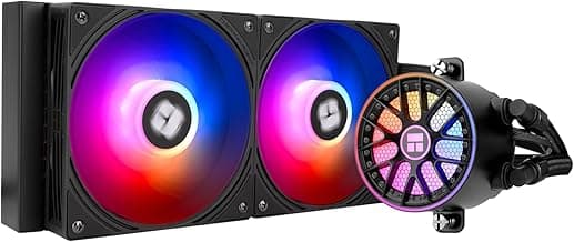 Thermalrlght Aqua Elite 240 V6 ARGB Black Liquid CPU Cooler-240mm AIO,PWM Pump,for AM4/AM5, Intel LGA1851/1700,Direct Motherboard Connection