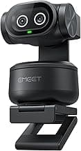 EMEET PIXY Dual-Camera AI-Powered PTZ Camera 4K, AI Tracking, PDAF&AI Autofocus 0.2s, 1/2.55'' Sony Sensor, 3 Mics, Presets, Gesture Control, 4K Webcam for Streaming and OBS/Twitch/Switch 2 Compatible