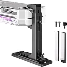 GPU Support Bracket, GSCOLER Dual Mode Graphics Card Support, 35-120mm Adjustable Anti Sag GPU Stand for Universal Video Cards, ABS GPU Brace with Anti-Static Sponge Pads for Vertical/Horizontal Mount