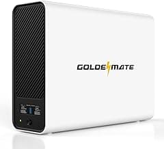 GOLDENMATE 1000VA/800W Lithium UPS Battery Backup and Surge Protector, Backup Battery Power Supply with LiFePO4 Batteries(230.4 Wh), Pure Sinewave UPS System, 8 Outlets, LCD Display, New Upgrade Ver