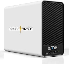 GOLDENMATE 1500VA/1000W Lithium UPS Battery Backup and Surge Protector, Backup Battery Power Supply with LiFePO4 Batteries(296Wh), AVR, Line Interactive Sinewave UPS System, 8 Outlets, LCD Display