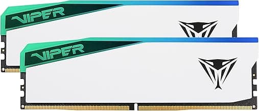 Patriot Memory Viper Elite 5 RGB DDR5 RAM 32GB (2X16GB) 6000MT/s CL30 1.35v UDIMM Desktop Gaming Memory Kit Compatible with Intel XMP/AMD Expo - PVER532G60C30KW