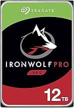 Seagate IronWolf Pro 12TB NAS Internal Hard Drive HDD – 3.5 Inch SATA 6Gb/s 7200 RPM 256MB Cache for RAID Network Attached Storage Data Recovery Service – Frustration Free Packaging (ST12000NEZ008)