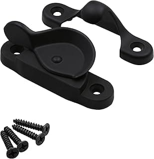 Prime-Line F 26208 Diecast Cam Action Window Sash Lock with Alignment Lugs, Mounting Holes 1-3/4 in. on Center, Matte Black (Single Pack)