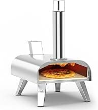 BIG HORN OUTDOORS 12" Multi-Fuel Outdoor Pizza Oven – 3-in-1 Wood-Fired, Gas & Electric Compatible (Burners Sold Separately), Pellet Pizza Oven Portable Pizza Maker for Backyard, Camping & Tailgating