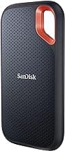 SANDISK 1TB Extreme Portable SSD - Up to 1050MB/s, USB-C, USB 3.2 Gen 2, IP65 Water and Dust Resistance, Updated Firmware - External Solid State Drive - SDSSDE61-1T00-G25