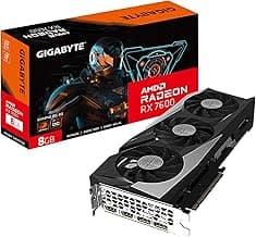 GV-R76GAMING OC-8GD Radeon RX 7600 Gaming OC 8G Graphics Card, 3X WINDFORCE Fans 8GB 128-bit GDDR6, Video Card