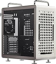 Cooler Master QUBE 540 ATX Mid-Tower PC Case – Highly Customizable Modular Computer Chassis with Movable I/O Panel, Multi-Position PSU Mount, Tempered Glass Panel & Portable Handles – Moonstone