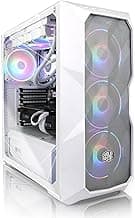 Blizzard Gaming PC - Intel® CPU Core i9 11900KF, RTX 5060 Ti, 32GB DDR4, 1TB NVME M.2 SSD, 360mm Liquid Cooler, ARGB Fans, WiFi/AC, TD500 Mesh White Case, Windows 11 Home i9 5060 Ti