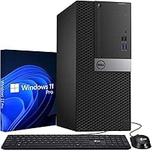 Dell Tower Desktop PC – Intel Core i7-7700 7th Gen Processor – 16GB DDR4 RAM – 256GB SSD – Keyboard & Mouse – Wi-Fi – Office, Home, Business Desktop Computer Windows 11 Pro (Renewed)