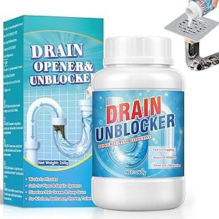 Drain Clog Remover, 260g Sink Drain Cleaner, Pipeline Dredging Agent, fast Dissolves Hair, Grease & Soap Scum, Safe for Pipes Home Use (260g)