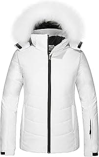 Women's Waterproof Ski Jacket Warm Puffer Jacket Thick Hooded Winter Coat