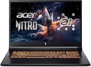 Acer Nitro V 17 AI Gaming Laptop | AMD Ryzen 7 260 Processor | NVIDIA GeForce RTX 5070 Laptop GPU (798 AI Tops) | 17.3" FHD IPS 144Hz Display | 32GB DDR5 | 1TB Gen 4 SSD | Wi-Fi 6E | ANV17-41-R75F