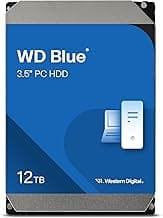 Western Digital 12TB WD Blue Internal Hard Drive HDD - 7200 RPM, SATA 6 Gb/s, 512 MB Cache, 3.5" - WD120EAGZ