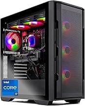 Rampage Desktop PC, Intel i7 14700F 2.1 GHz (5.3GHz), NVIDIA RTX 4070 12GB, 2TB NVMe SSD, 16GB DDR5 RAM 5200, 750W Gold PSU, 360mm ARGB AIO, Wi-Fi, Win 11