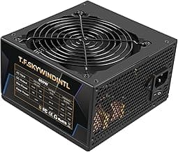 650W Power Supply 80 Plus Gold PSU Standard ATX Form Factor Non Modular Full Voltage 100-240V with 130MM Ultra-Quiet FDB Bearing Fan 20+4Pin Main Power Cable PFC Protection for Desktop Gaming PC