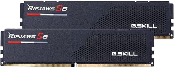 G.SKILL Ripjaws S5 Series DDR5 RAM (Intel XMP 3.0 & AMD Expo) 32GB (2x16GB) 5200MT/s CL40-40-40-83 1.10V Desktop Computer Memory U-DIMM - Matte Black (F5-5200J4040A16GX2-RS5K)