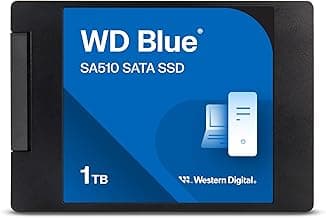 1TB WD Blue SA510 SATA Internal Solid State Drive SSD - SATA III 6 Gb/s, 2.5"/7mm, Up to 560 MB/s - WDS100T3B0A