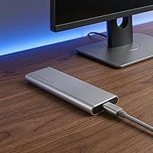 1TB Portable SSD, USB-C External Solid State Drive, Silver Mobile Storage for Data Backup & Transfer，Silvery