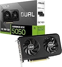 ASUS Dual GeForce RTX™ 5050 8GB GDDR6 OC Edition (PCIe 5.0, 8GB GDDR6, DLSS 4, HDMI 2.1b, DisplayPort 2.1b, 2-Slot, Axial-tech Fan Design, 0dB Technology, Dual BIOS and More)