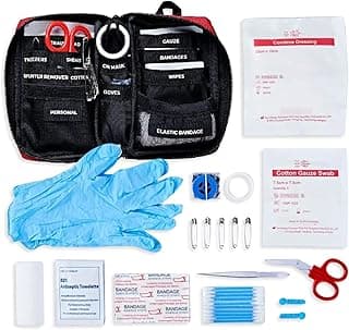 Surviveware 51 Pcs Comprehensive Premium Survival First Aid Kit - Medical Emergency Kit for Travel Camping Gear, Home Essentials & Outdoor Emergencies - HSA & FSA Eligible Survival Kit