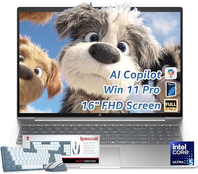 HP Flagship Probook 460 AI Powered Business Laptop 16" IPS FHD Display, Intel Ultra 5 125U (Beats i7-1355U), Wolf Security, Intel Graphics, Lifetime WIN 11 Pro, Patented Accessory, 8GB DDR5, 512GB SSD