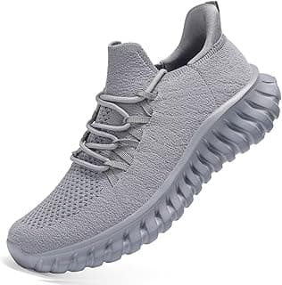 Mens Slip on Running Shoes Fashion Tennis Walking Sneakers Casual Gym Trainers Workout Lightweight Comfortable