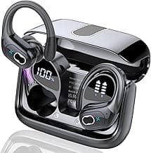 Wireless Earbuds 75hrs Bluetooth 5.4 Headphone Sport, 2026 Bluetooth Earbuds Stereo Deep Bass Over Ear Bud with Earhooks, ENC Noise Cancelling Mic, IPX7 Waterproof Earphone for Gym/Running/Workout