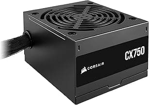 CORSAIR CX750 80 Plus Bronze Non Modular Low-Noise ATX 750 Watt Power Supply - NA - Black