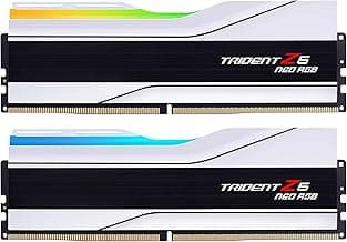 G.SKILL Trident Z5 Neo RGB Series DDR5 RAM (AMD EXPO) 32GB (2x16GB) 6000MT/s CL30-36-36-96 1.35V Desktop Computer Memory U-DIMM - Matte White (F5-6000J3036F16GX2-TZ5NRW)