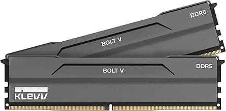 KLEVV Bolt V DDR5 32GB (2x16GB) 6000MHz CL30 SK Hynix A-Die 1.35V Gaming Desktop Ram Memory XMP 3.0 / AMD Expo Ready (KD5AGUA80-60A300H)