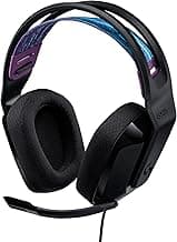 Logitech G335 Wired Gaming Headset, with Flip to Mute Microphone, 3.5mm Audio Jack, Memory Foam Earpads, Lightweight, Compatible with PC, PlayStation, Xbox, Nintendo Switch/Switch 2 - Black