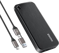 iDsonix Portable SSD 512GB External Hard Drive, USB 3.2 GEN 2 up to 1000MB/s External Solid State Drive with 2 in 1 USB C Cable Compatible with Xbox, PS5, Mac, PC, Laptop, Camera, i10PRO