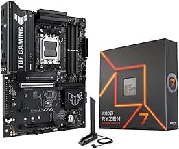 AMD Ryzen 7 7700X CPU Processor Bundle with ASUS TUF Gaming B650E-E WiFi AM5 ATX Motherboard (DDR5, PCIe 5.0 Ready, 3X M.2, Wi-Fi 6E, USB 20Gbps Type-C)