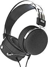 Fezzlo-HUOMANGXING Boom Mic Headset,Wired Over Ear Closed-Back Gaming Headphones,7.1 Surround Sound,HiFi 50mm Dynamic Driver Monitoring Headset for Studio Engineer Remote Work Audiophile