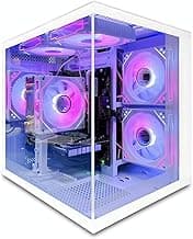 Desktop Computer, Core i5, Gaming PC GeForce RTX 3050 6G,16G DDR4 RAM, 512GB NVME SSD, Prebuilt Tower Computers Home Business White (512, GB)
