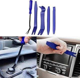 5PCS Auto Trim Removal Tool Kit, No Scratch Plastic Pry Tool Kit, Car Panel Door Window Tools Kit, Auto Clip Fastener Remover Pry Tool Set for Car Door Clip Panel & Audio Dashboard Dismantle