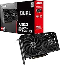 Dual Radeon™ RX 9060 XT 16GB GDDR6 Graphics Card (PCIe 5.0, HDMI 2.1b, DisplayPort 2.1a, 2.5-Slot Design, Axial-tech Fan Design, 0dB Technology, and More)