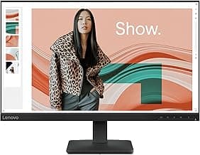 Lenovo L24-4e - Office Monitor - 23.8" FHD IPS Display - 100Hz Refresh Rate - 4 ms MPRT - 99% sRGB - Raven Black - Tilt Stand