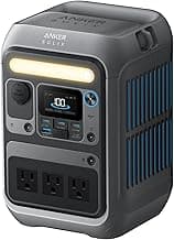 Anker Portable Power Station SOLIX C300, 288Wh LiFePO4 Battery, 300W (600W Surge) Solar Generator, 140W Two-Way Fast Charging, for Outdoor Camping, Traveling, and Emergencies (Solar Panel Optional)
