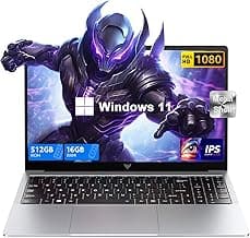 Laptop, 2026 New Laptop Computer with Intel Twin Lake N150 Processor(Up to 3.6GHz), 16GB RAM 512GB NVMe SSD, 15.6" FHD Display, Windοws 11/Student/Business Laptop, HDMI, USB3.2, Long Battery Life